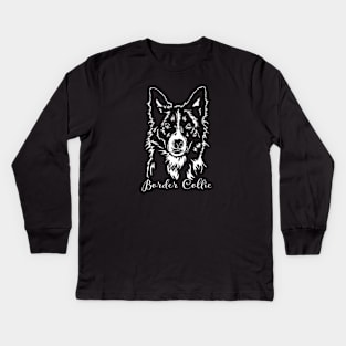 Funny Border Collie herding dog lover Kids Long Sleeve T-Shirt